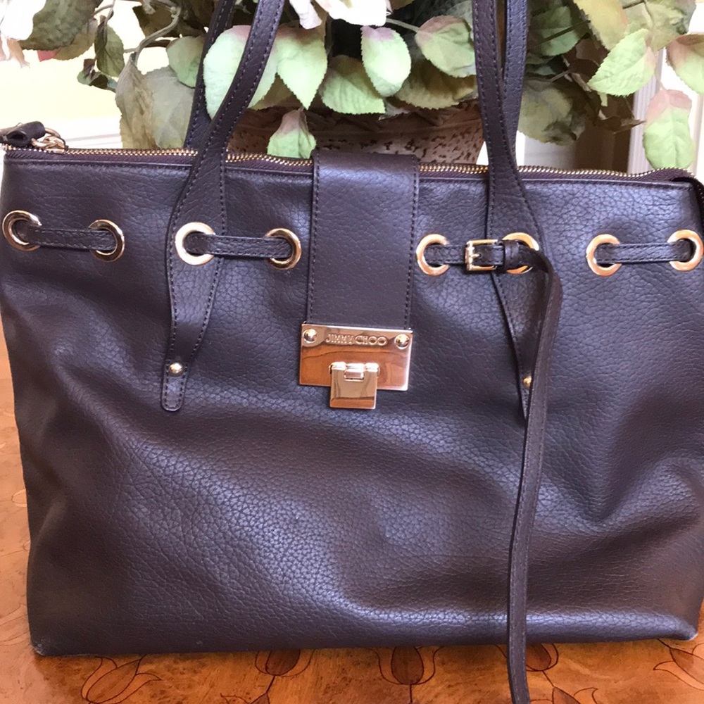 Jimmy Choo Leather Bag-With Authenticity cards